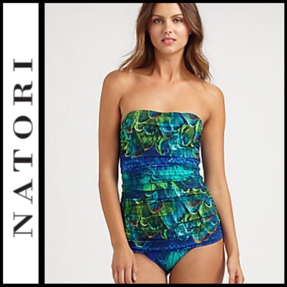 Natori Blue and Green Women's Swimsuit